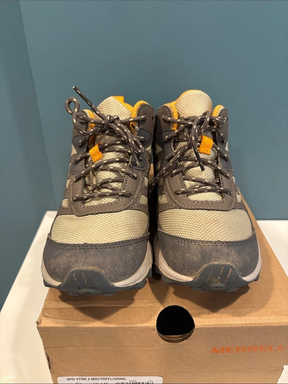Merrell Kids Boy Speed Strike 2 Mid-Top Hiking Boots - size 2